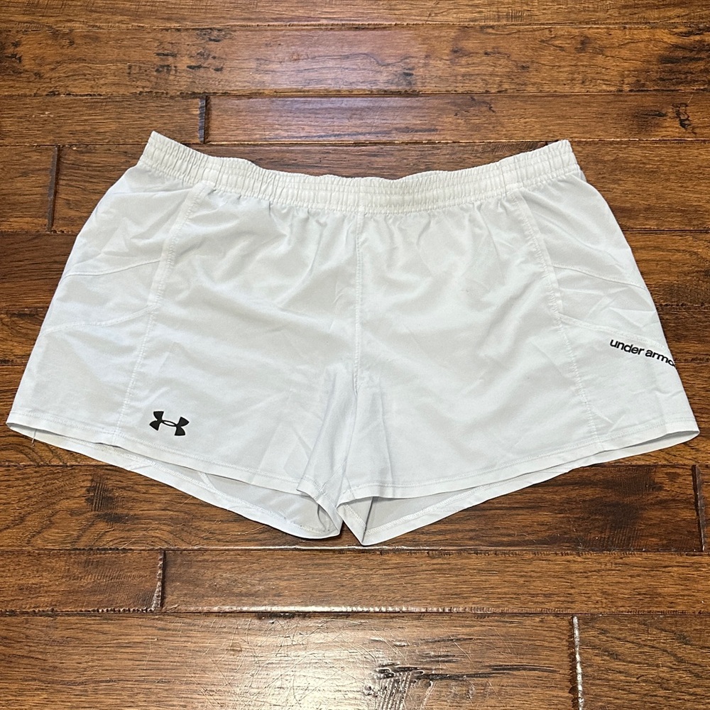 Under Armour White Women's Athletic Running Shorts